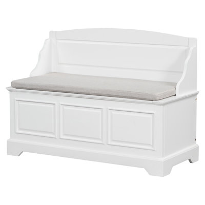 Retro Shoe Bench With Hidden Storage And Cushion For Entryway by George Oliver