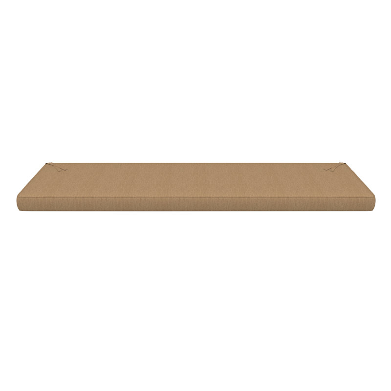 Sunbrella® Indoor/Outdoor Bench Seat Cushion, 3" Thick, 56" W x 19" D, Sunbrella® Canvas Heather Beige
