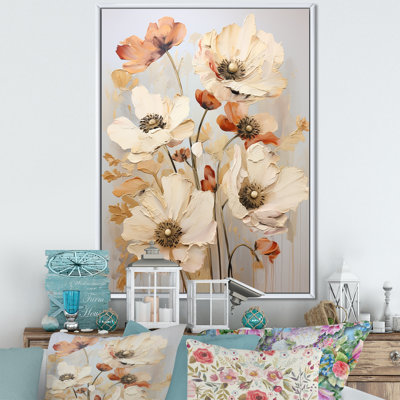 " Beige Poppy Meadow Melody "
