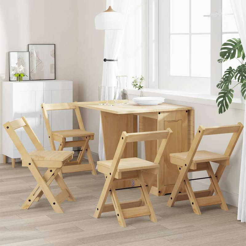 Folding Side Chair, Honey Wax Brown