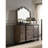 Baudouin Weathered Oak Finish Mirror