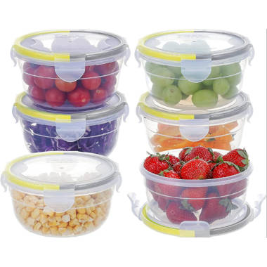 Miles Kimball Divided Plates And Food Storage Containers - Set Of 4