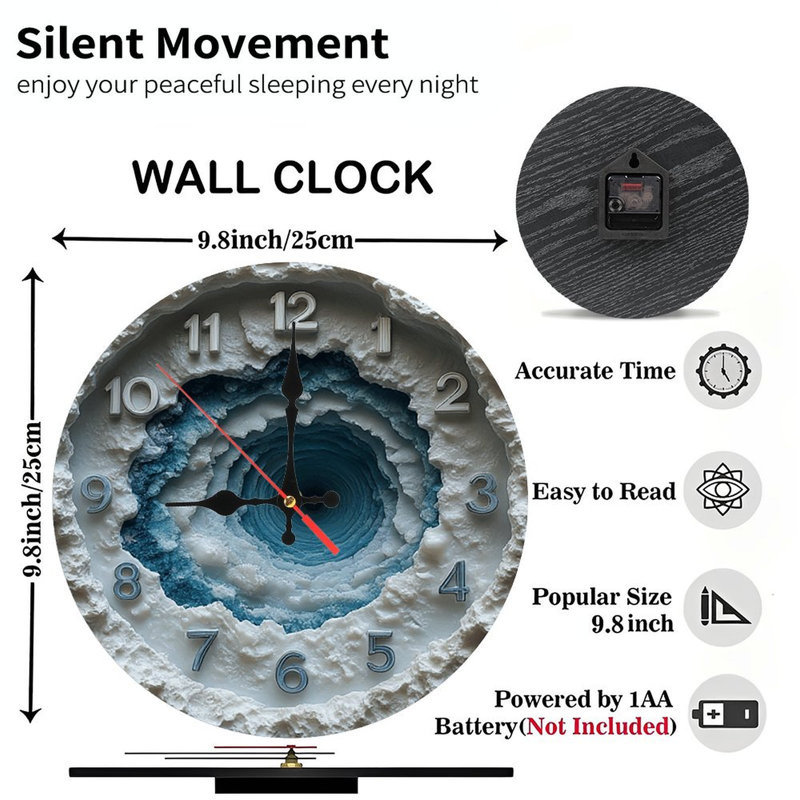 Horloge murale unique en résine