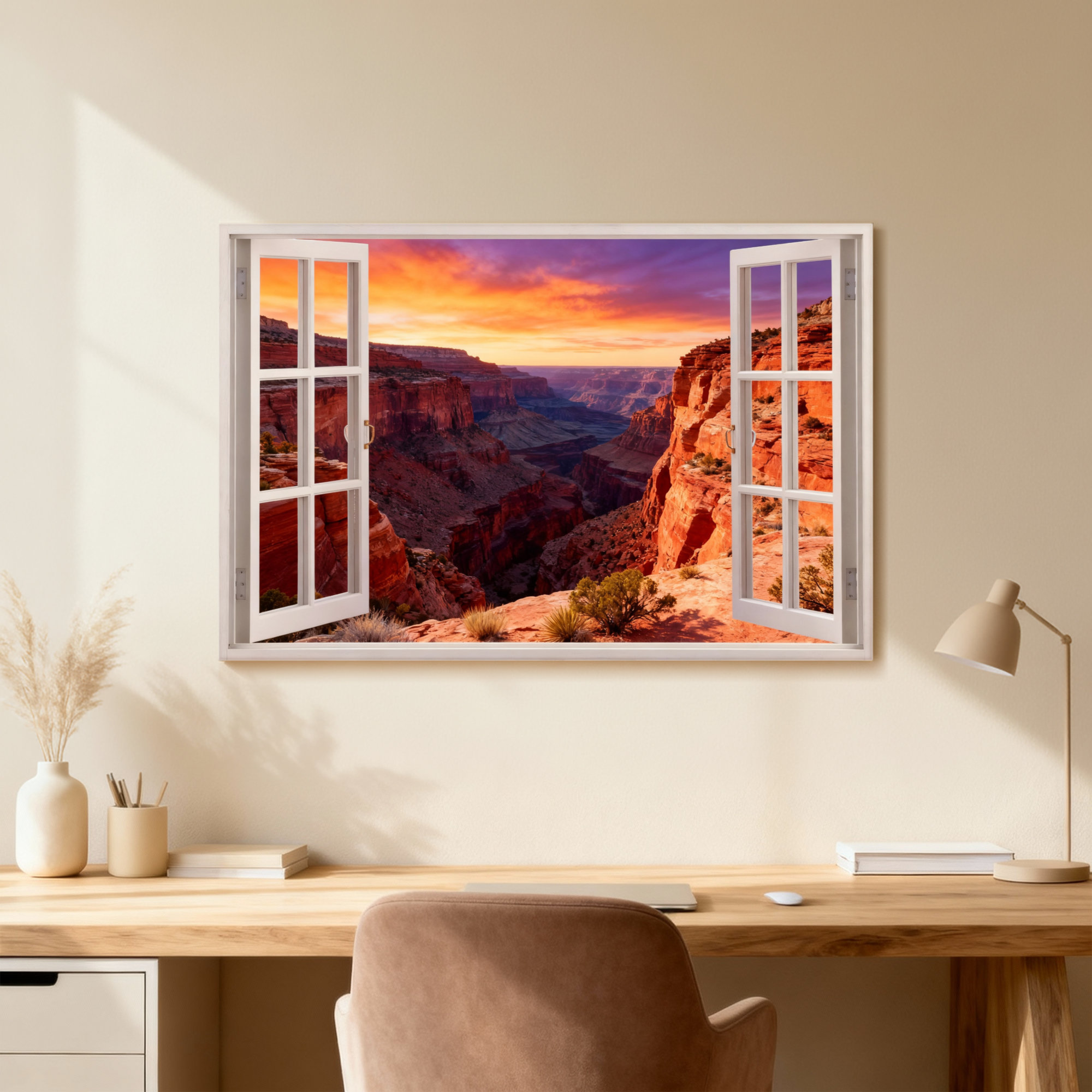 Highland Dunes Landscape & Nature Grand Canyon Sunset View Through ...