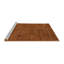 Tapis abstrait rouge / brun Amber-Leigh-437115287