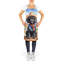 Tablier de bienvenue noir caniche Cowboy