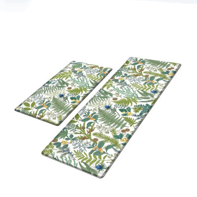 Floral Non-Skid Kitchen Mat
