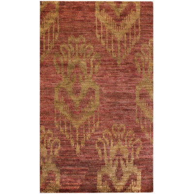 Tapis corail noué à la main Bedelia