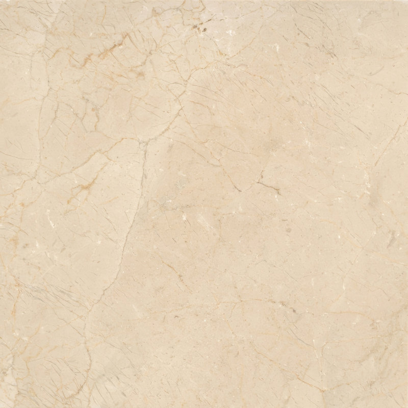 Carreau de marbre Crema Marfil adouci 18x18'