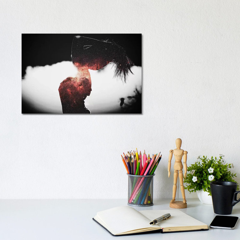 Astronomie III par Taylor Allen - impression d'art graphique, H 8 po x l 12 po x P 0,75 po, Toile tendue, Pas de tapis