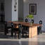 Brown Rectangular Solid Wood Dining Table-110508814