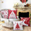 Ensemble de 4 housses de coussin en velours de Noël-135818622-135818623