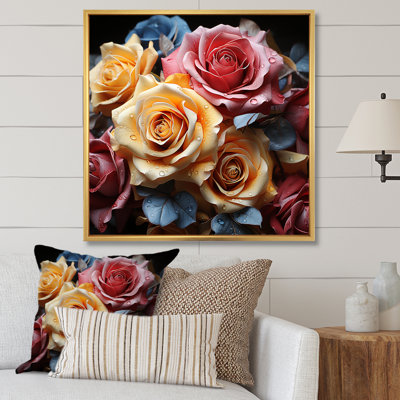 Des roses multicolores s'animent au pinceau
