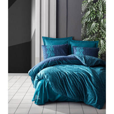 Cotton Geometric Shapes Duvet Cover