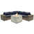 Bleu marine Sunbrella est en rupture de stock