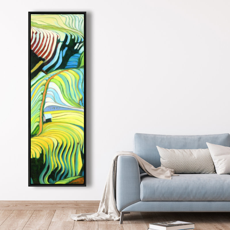 "Terres de riz en terrasses au Vietnam" sur toile, H 60 po x l 20 po