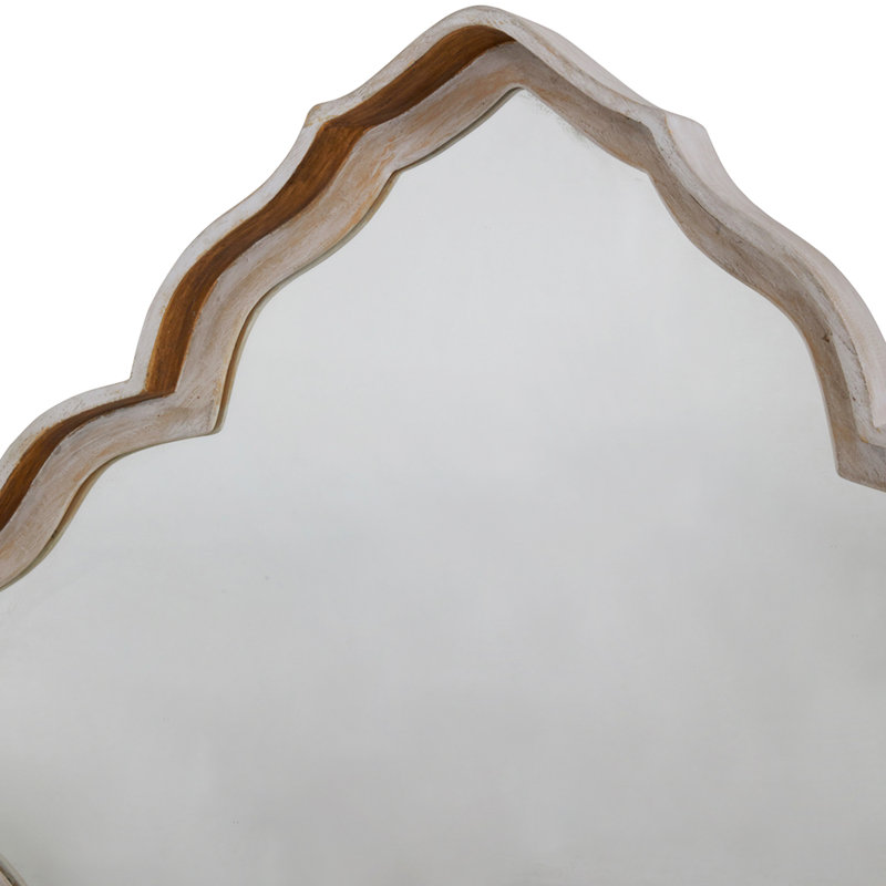 Adriana Diamond Wood Wall Mirror