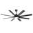 52" Large Ceiling Fan With Dimmable Led Light 8 Abs Blades Remote Control Reversible Dc Motor For Living Room