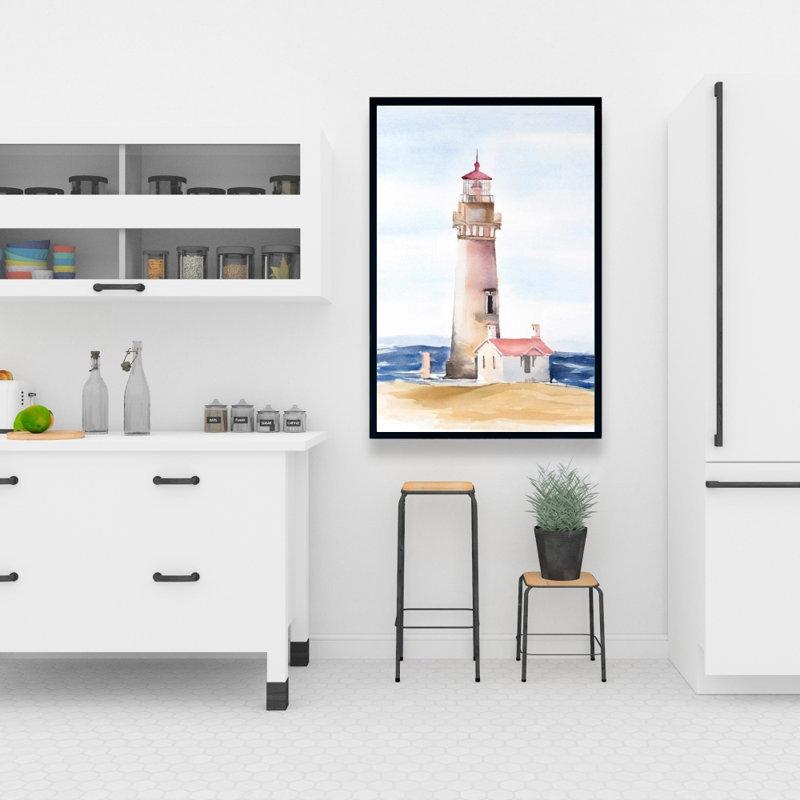 «Oregons Yaquina Head Lighthouse» sur toile, H 36 po x l 24 po