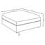 Repose-pieds carré beige Duncan (avec repose-pieds seulement)-344414936