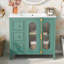Meuble-lavabo de salle de bain avec 2 portes à fermeture douce et armoire de rangement moderne avec 3 tiroirs