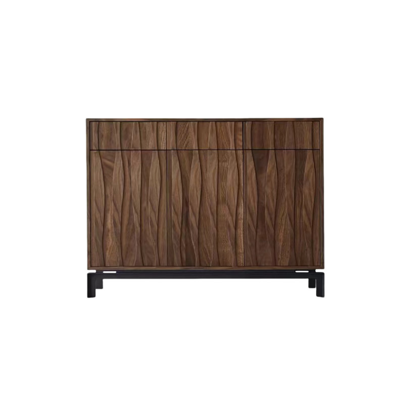Armoire décorative simple en bois massif