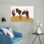 Day of rest COW GIRL Contemporary Cow Horse Wall Art Print 1 Piece Wrapped Canvas Wall Art-237187516