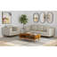 Chaise Adonis Picket House Furnishings à Belfast en Chine beige avec façade en bois fini cerisier-154192432