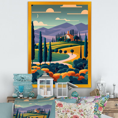 «Graphic Trees to Wineyard», reproduction sur toile