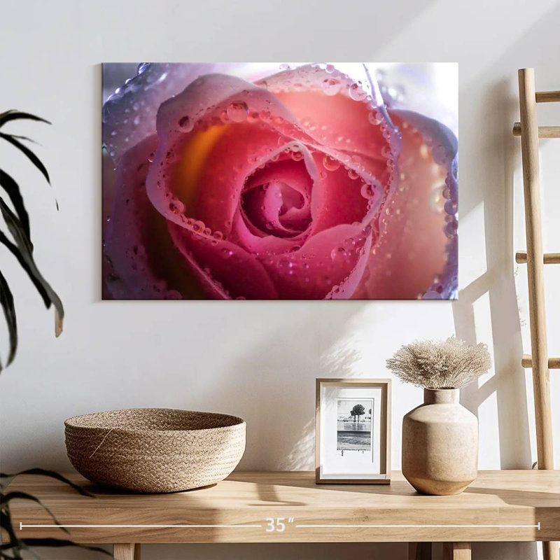 Harnek Misty Pink Rose, 16" H x 24" W