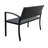 Powder Coated Steel Outdoor Bench