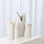 Crocodile Vase-Matte White-Lg-43398125