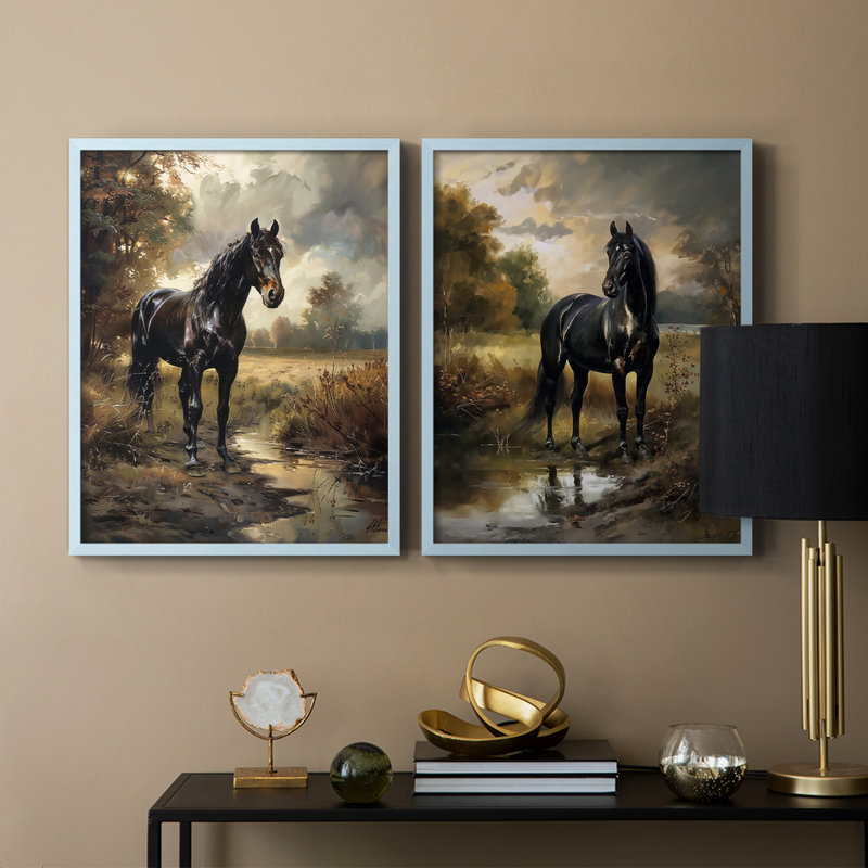 ANIMALS Series CECXIX - reproduction encadrée de qualité supérieure - prête à être accrochée - aucun clou requis - aucun clou requis