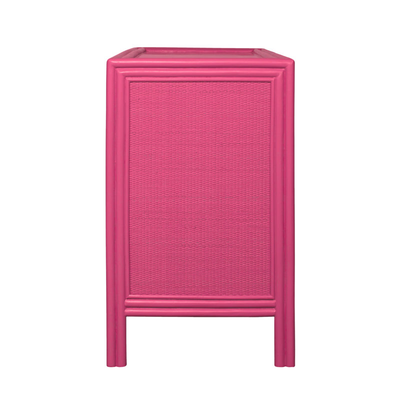Aruba 6 - Drawer Dresser, Hot Pink