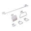 6-Piece Bathroom Hardware Set RIOHACHA with Towel Bars and Hooks-277296673