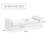 88.5" W Slipcovered Chenille Upholstered Bench-686784359