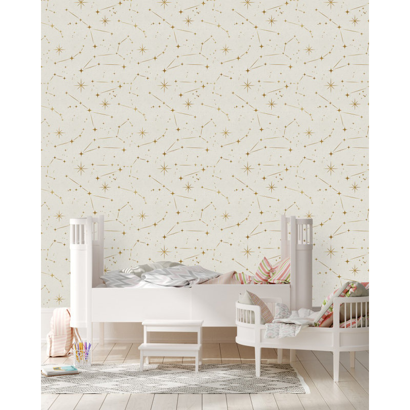Carreau de papier peint adhésif L 10,4 pi x l 25 po Constellation