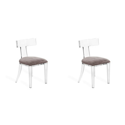 Chaise parsons à oreilles Wingback