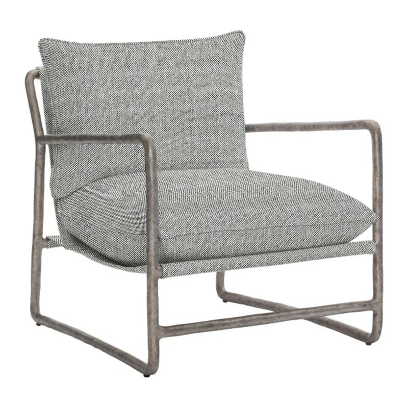 Sorrento Swivel Patio Chair with Cushions, Light Grey/Dark Grey Linen 6032-110
