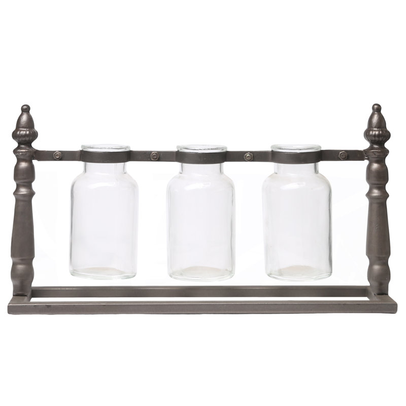 Vase de table en métal 7,5 po intérieur/extérieur cuivre Haxby