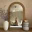 Half-circle Manufactured Wood Full Length Mirror-1421025529