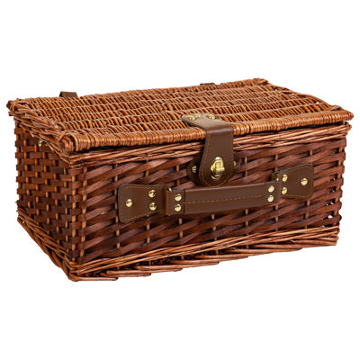 BROWN PICNIC BASKET 4 SERVES
