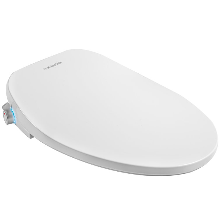 BidetMate 700S Series Electric Bidet Smart Toilet Seat with Side Knob Control - Instant Heated Water, and Seat - Adjustable and Self-Cleaning - Fits Elongated Toilets