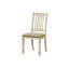 Chaise de salle à manger, ensemble de 2, d'appoint, rembourré, cuisine, salle à manger, aspect lin, transitionnel