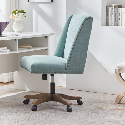 Mellins Swivel Chenille Upholstered Task Chair