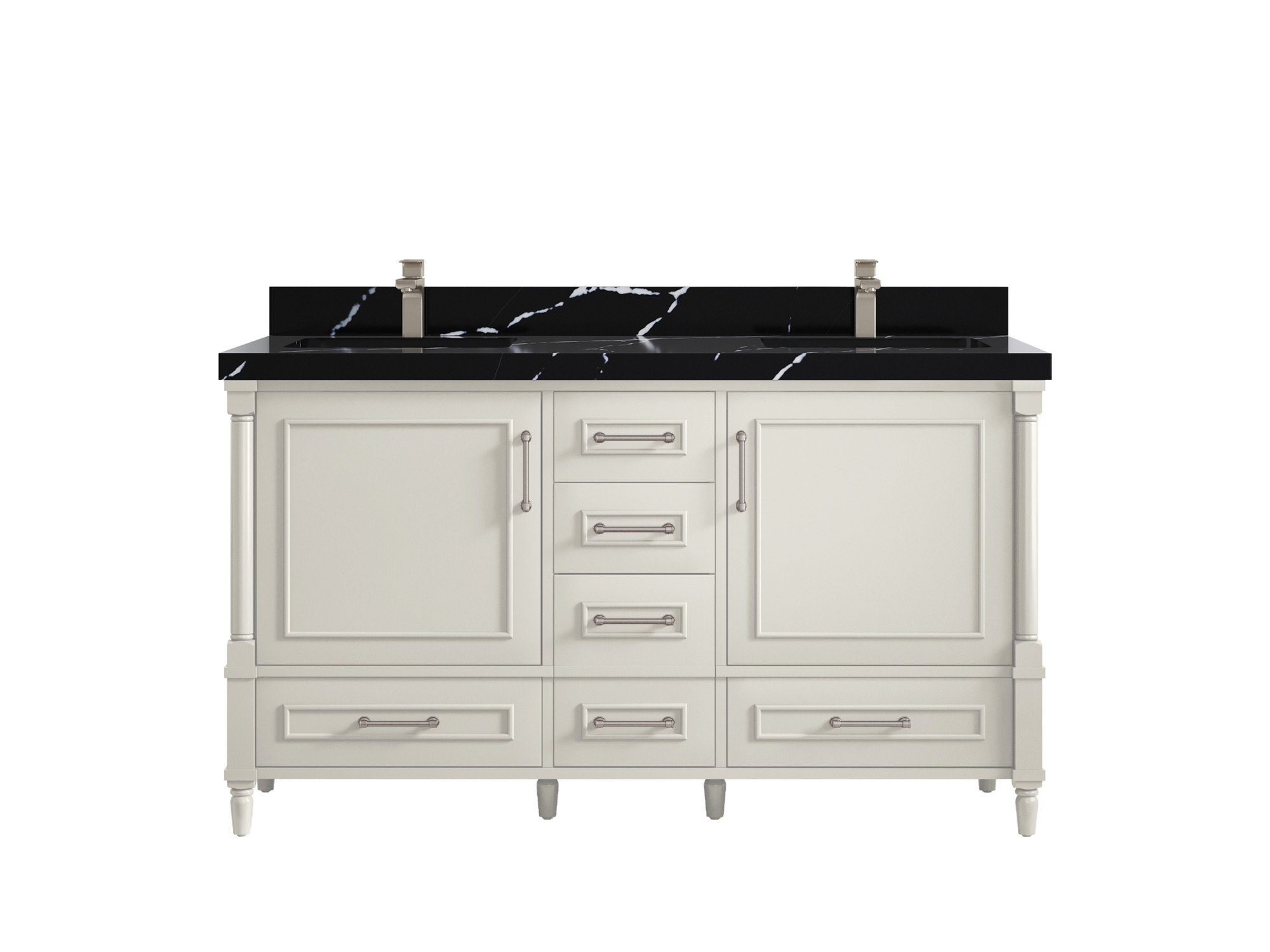 Willow Collections Aberdeen 60'' Double Bathroom Vanity with Top | Wayfair