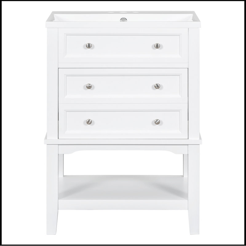 Meuble-lavabo simple avec plateau Sakhi 24,00