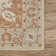 Vintage Medallion Handmade Natural Wool Area Rug, Orange/Beige
