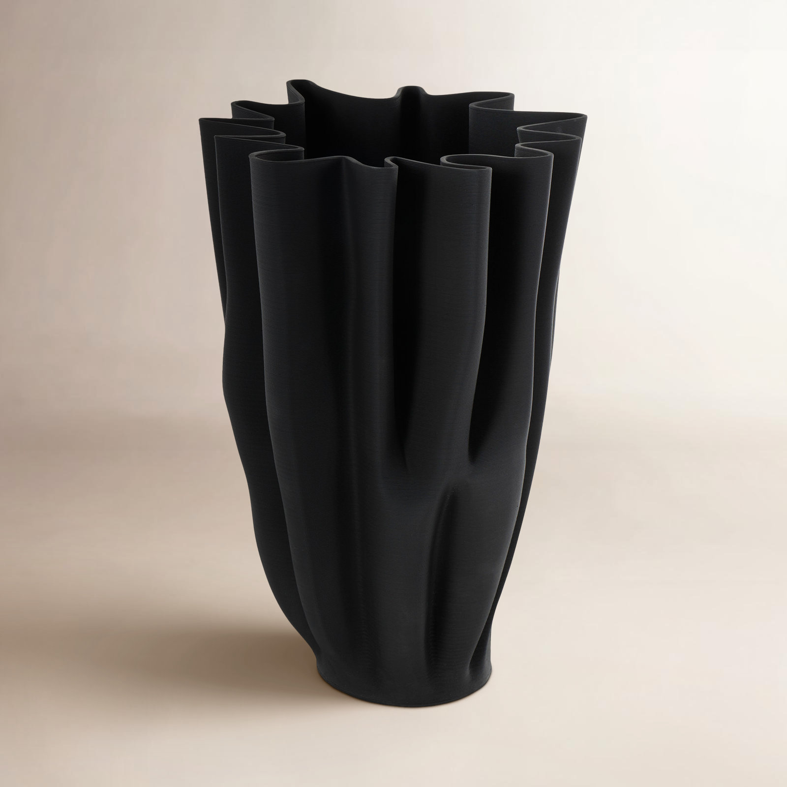 Acosta Ceramic Table Vase, 15.35" H x 9.6" W x 9.55" D