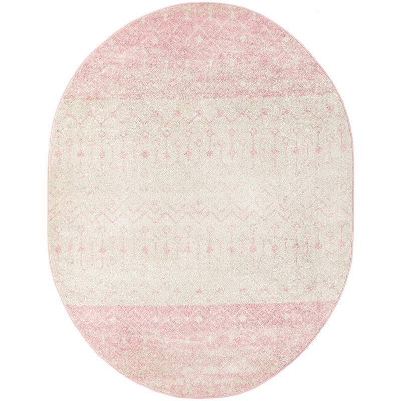 Bradley-Joe Abstract Indoor Rug, Oval 7'10" x 10'
